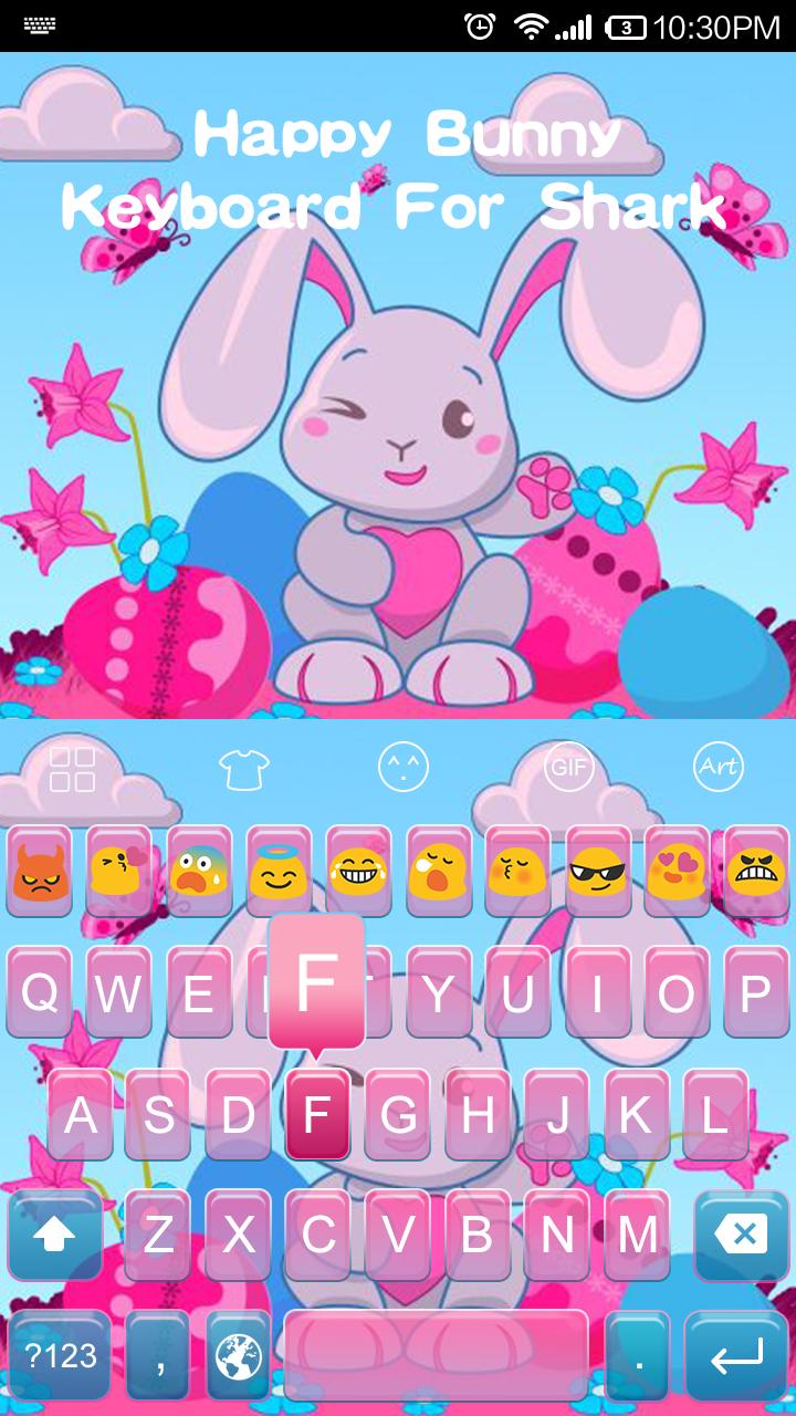 Emoji Keyboard-Happy Bunny