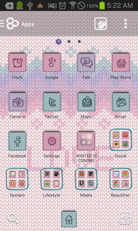 PastelKnit go launcher theme