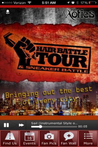 Hair Battle Tour Mobile App