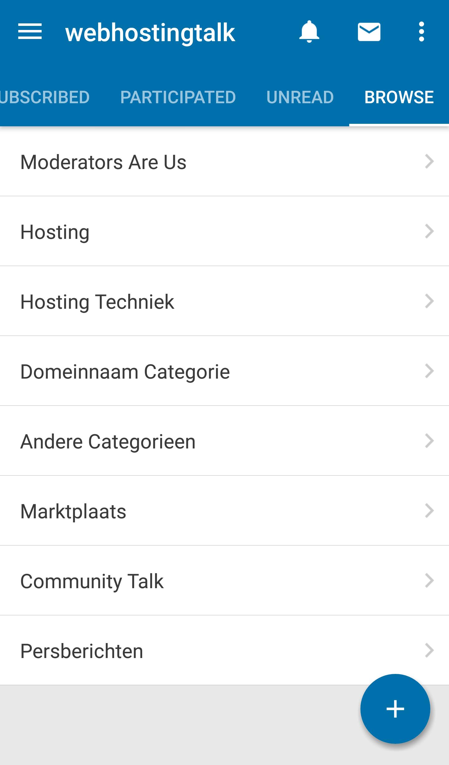 Webhostingtalk.nl Forum App