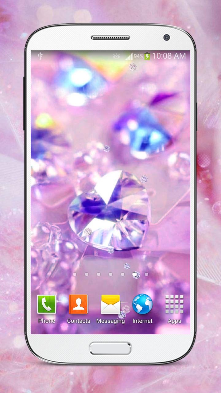 Shiny Diamonds Live Wallpaper