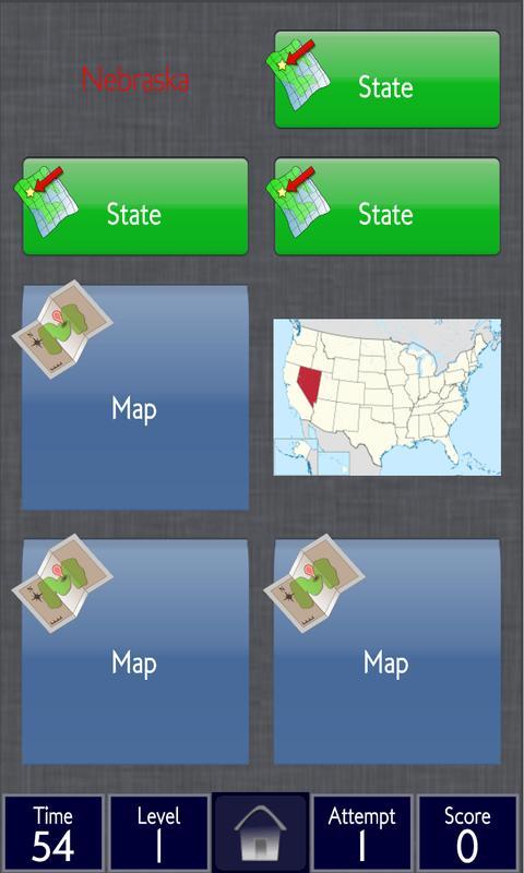 USA States Geography Memory