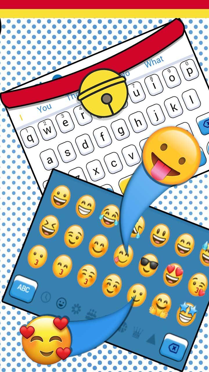 Blue Fat Cute Cartoon Keyboard Theme