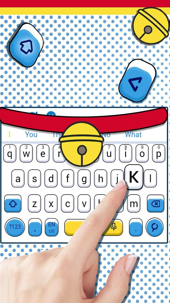 Blue Fat Cute Cartoon Keyboard Theme
