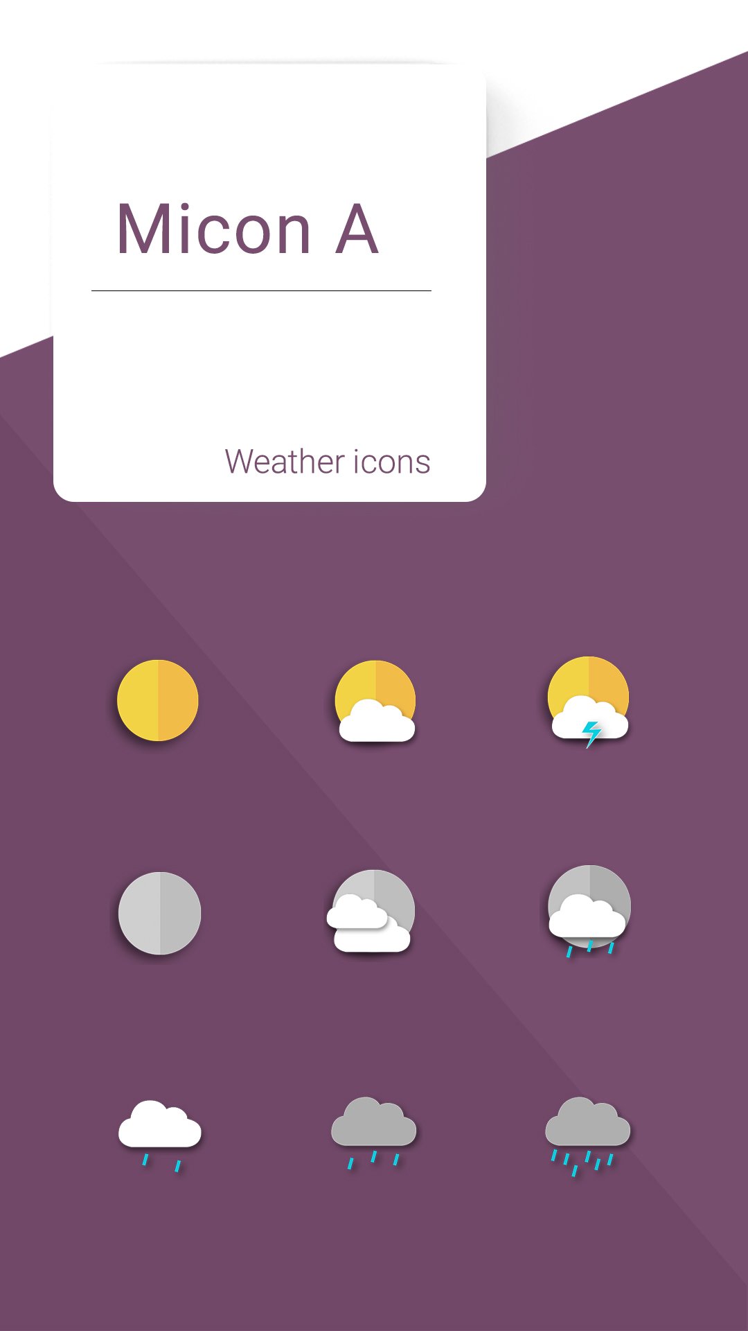 Micon A weather icons