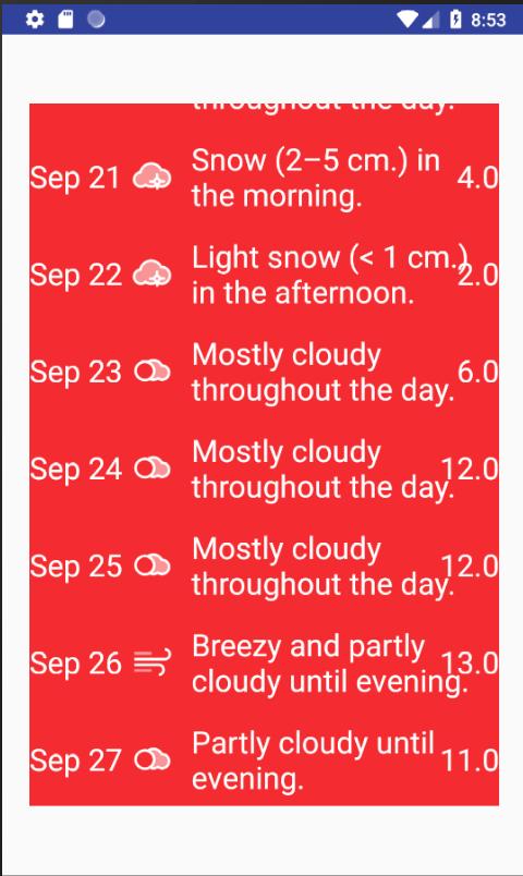 Leonard's Weather App