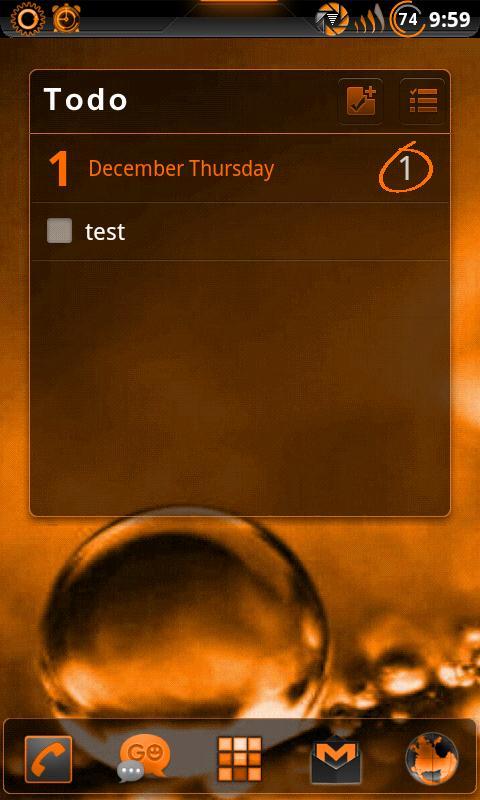 GOWidget Theme SunstOrnge-Free