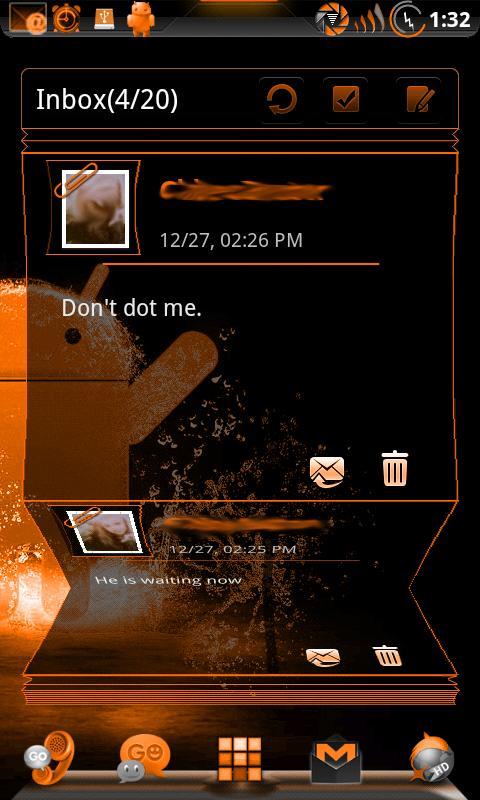 GOWidget Theme SunstOrnge-Free