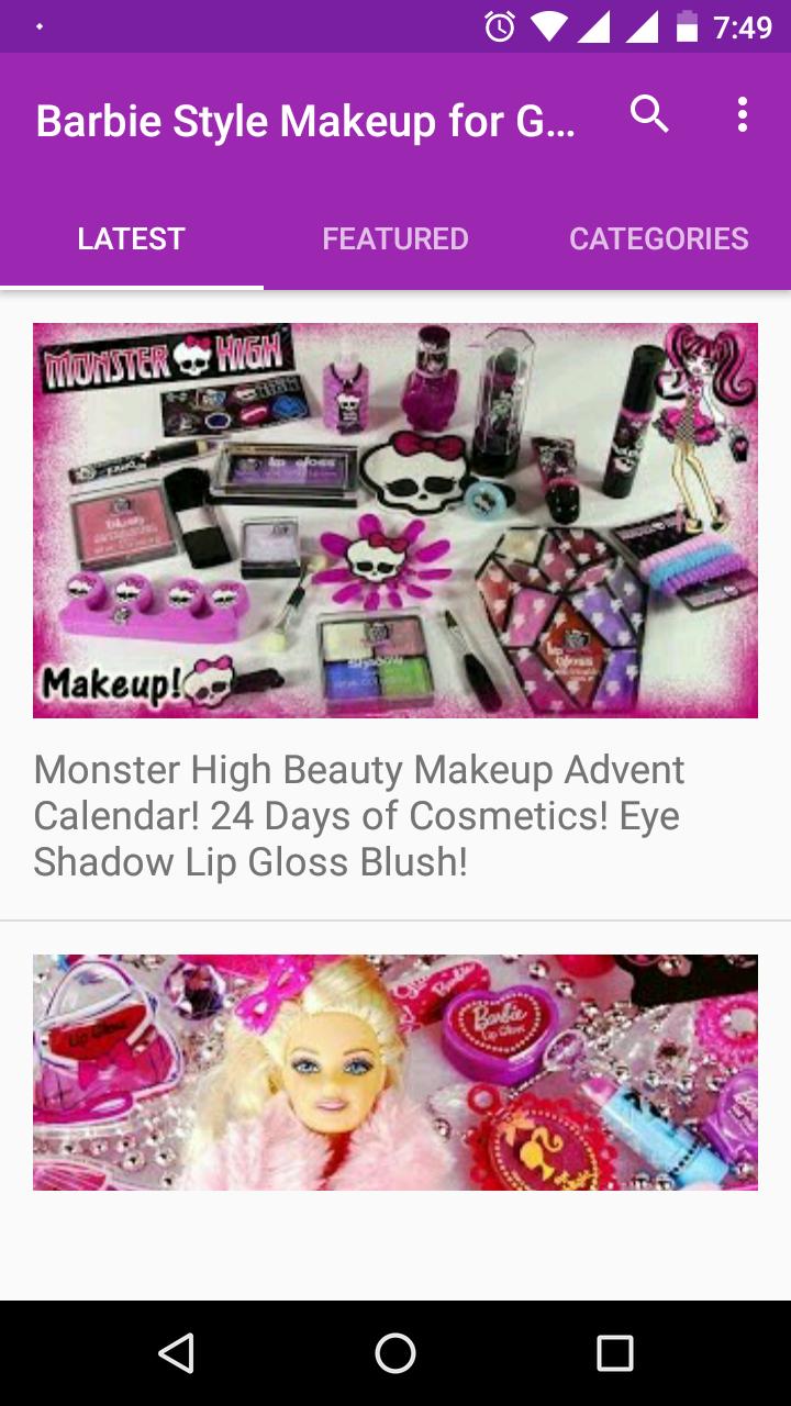 Barbie Style Makeup for Girls Video - Makeup Salon