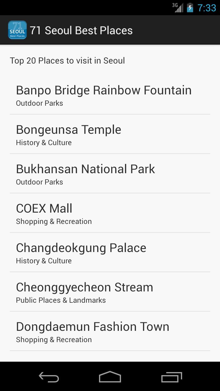 71 Seoul Best Places