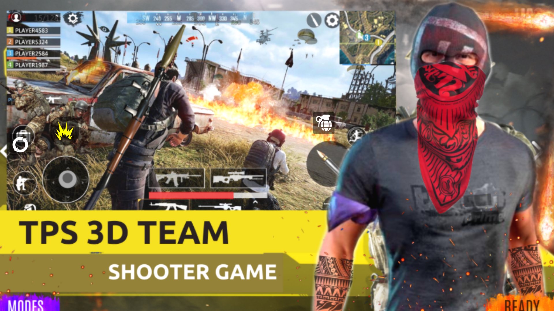 Solo vs Squad Battle Royale 3D