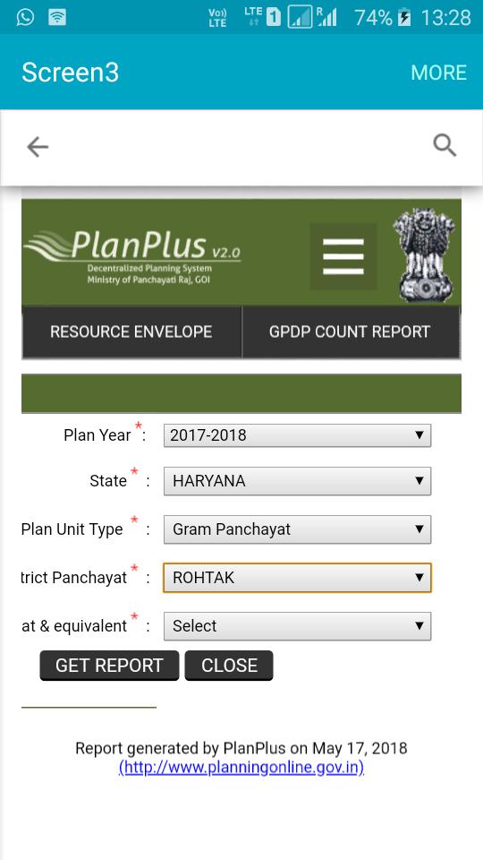 Gram Panchayat Work report and PM Sarkari Yojna