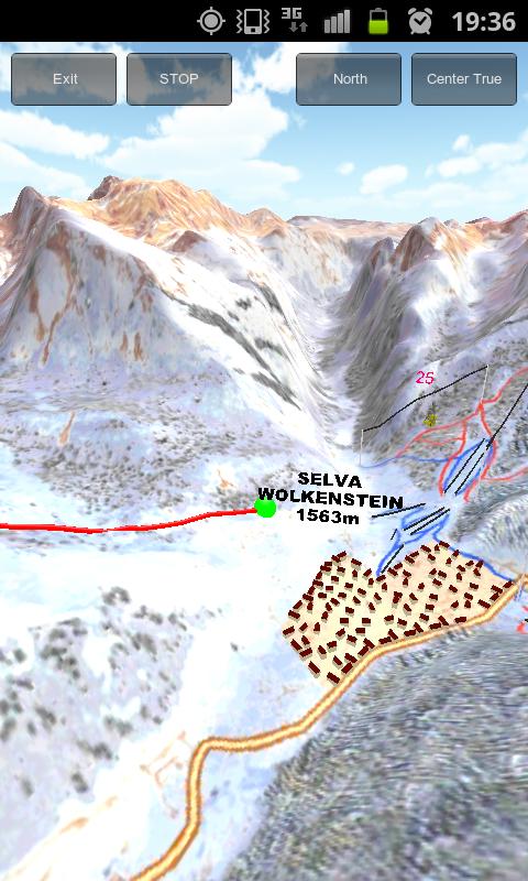 Virtual Ski Map Sella Ronda