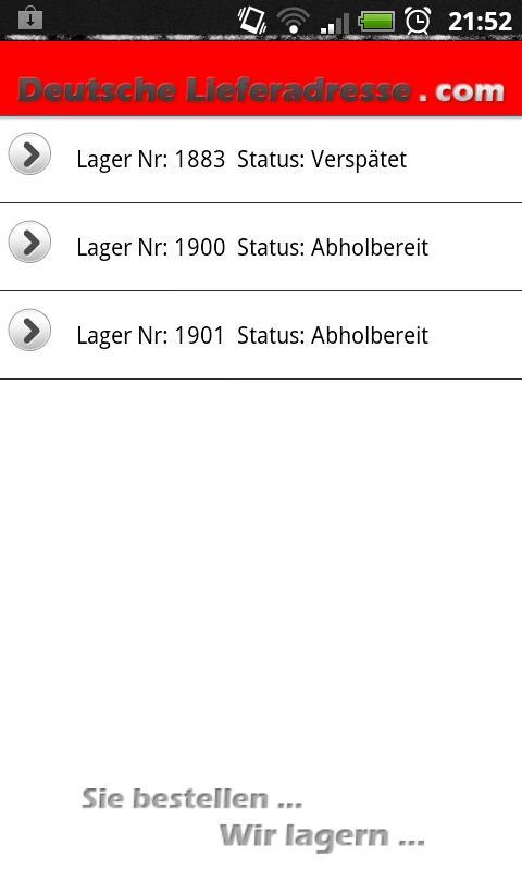 Deutsche Lieferadresse