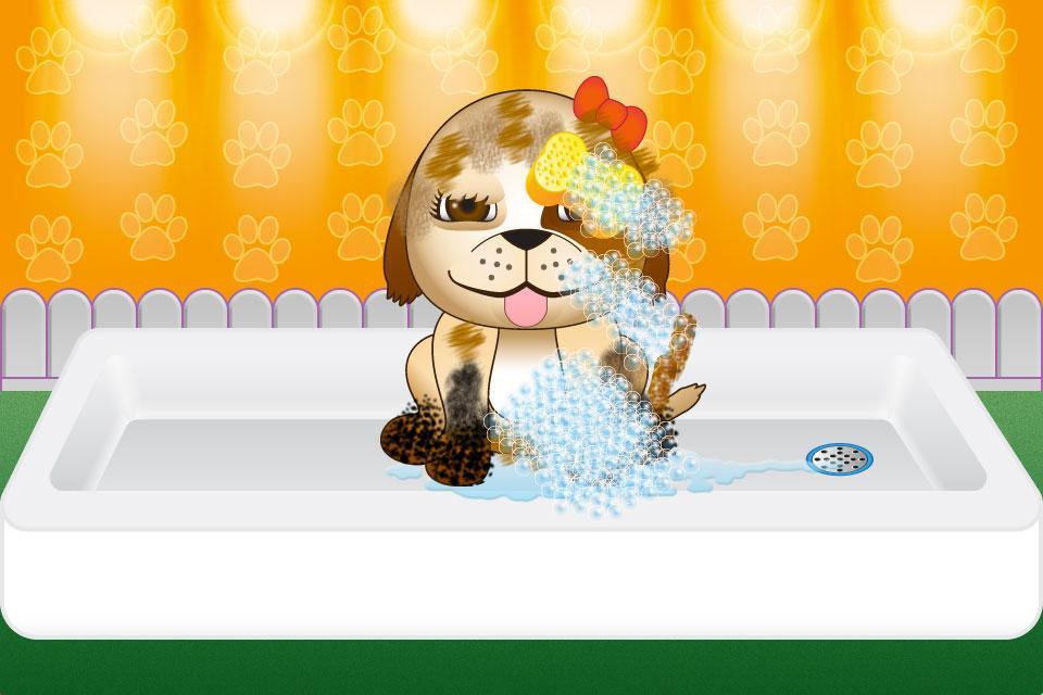 Bathing Dogs Caring Game