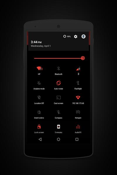 Prime Red Black - Layers Theme