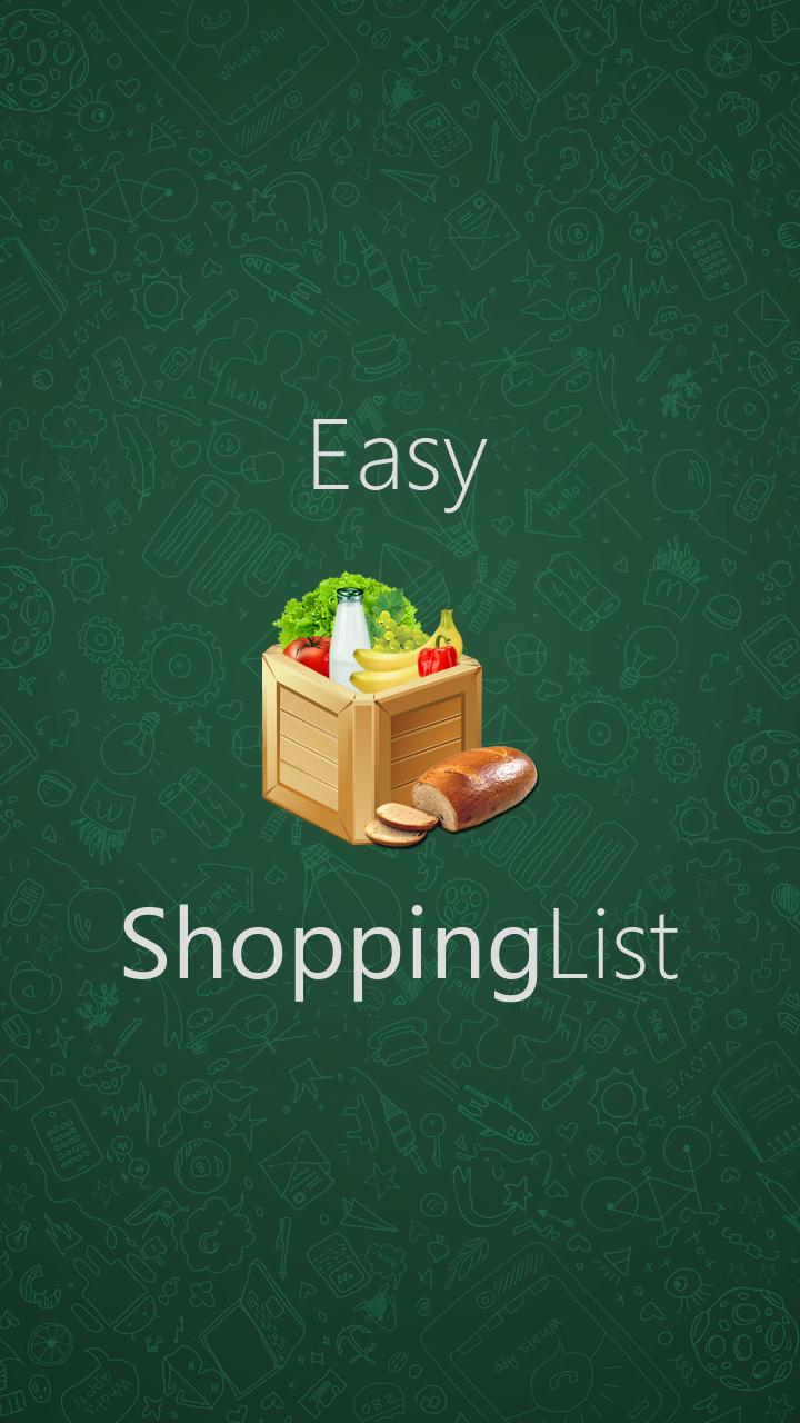 Easy Shopping List