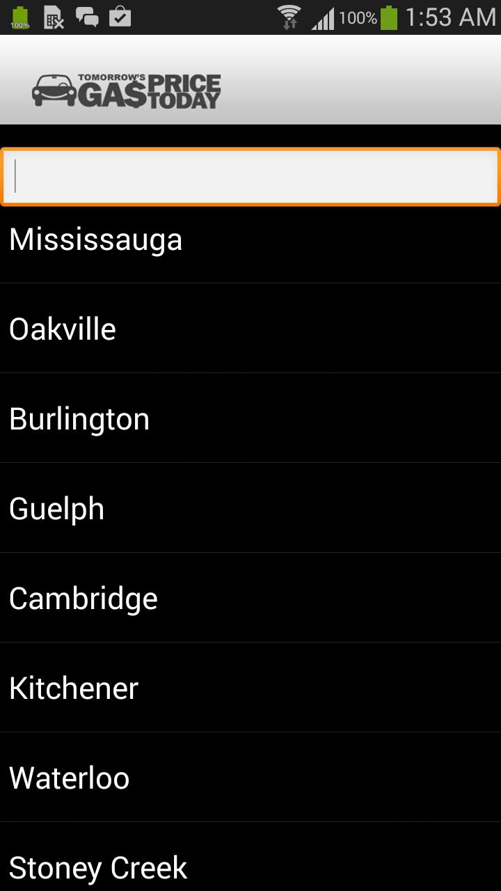 Tomorrow's Gas Price Today