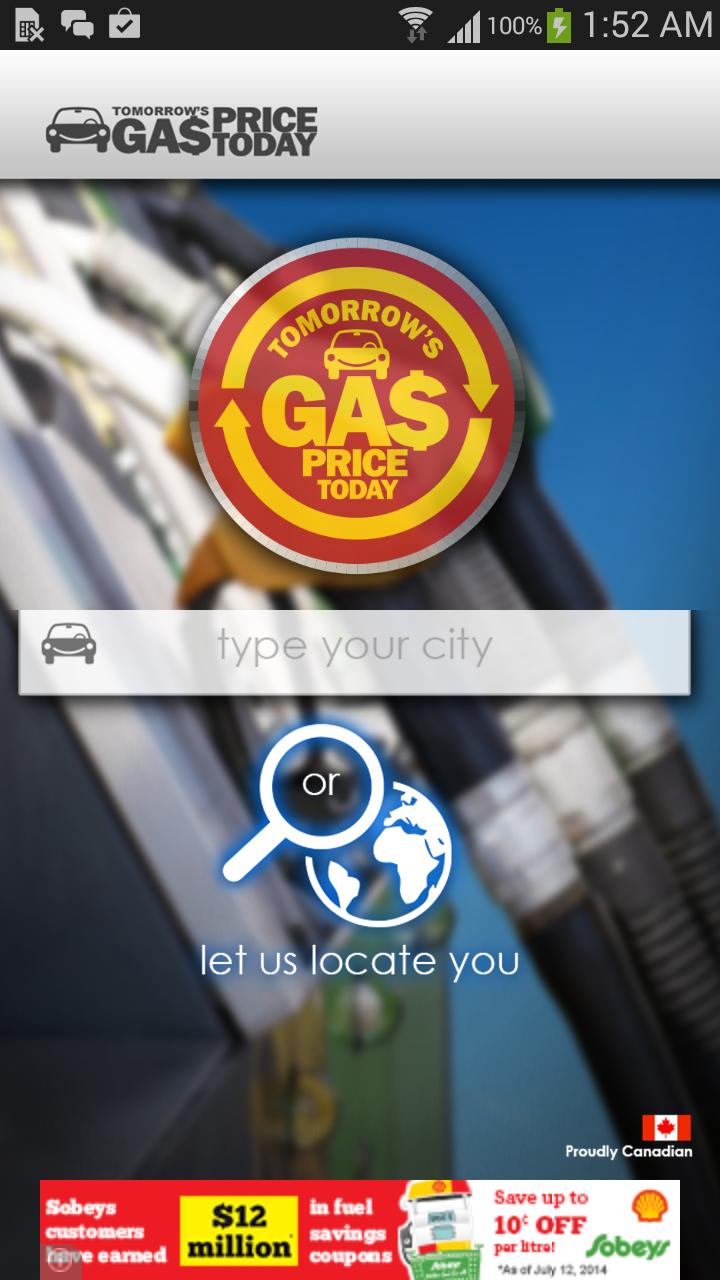 Tomorrow's Gas Price Today