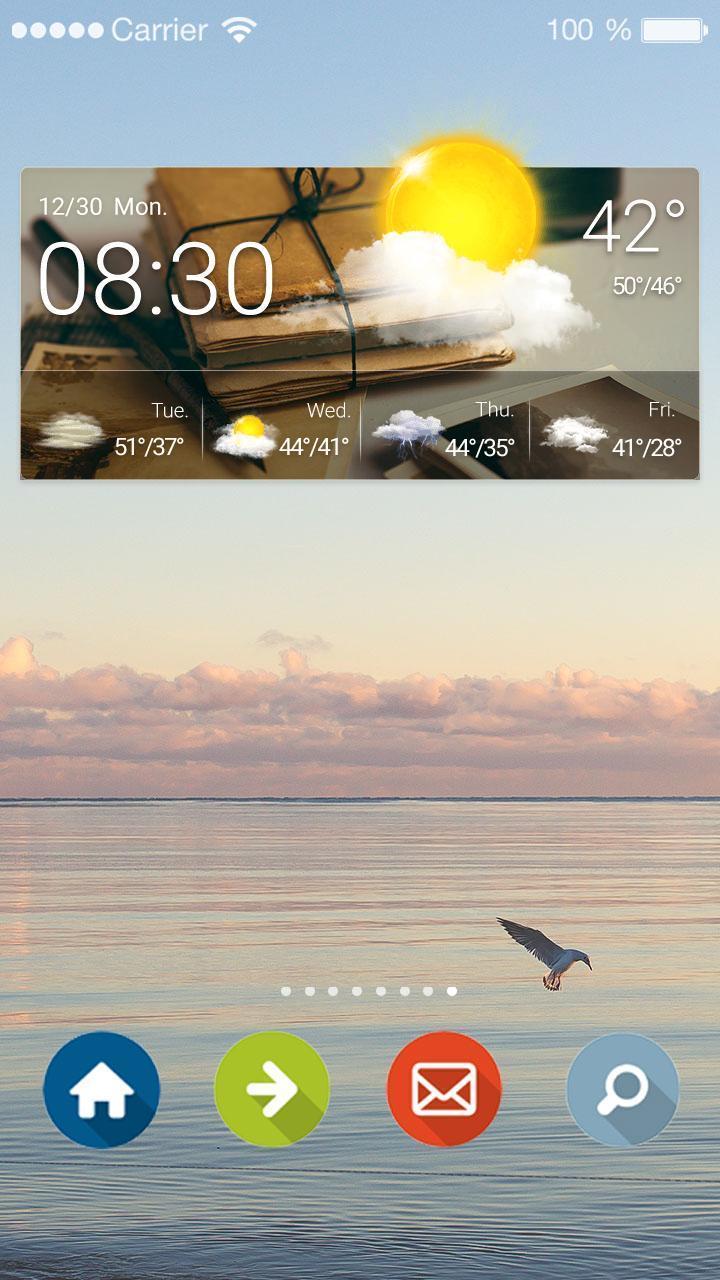 Weather Update Clock Widget