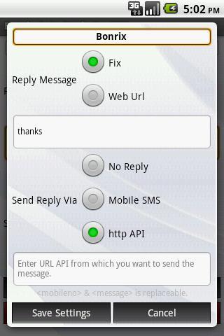 Bonrix Longcode AutoReply SMS