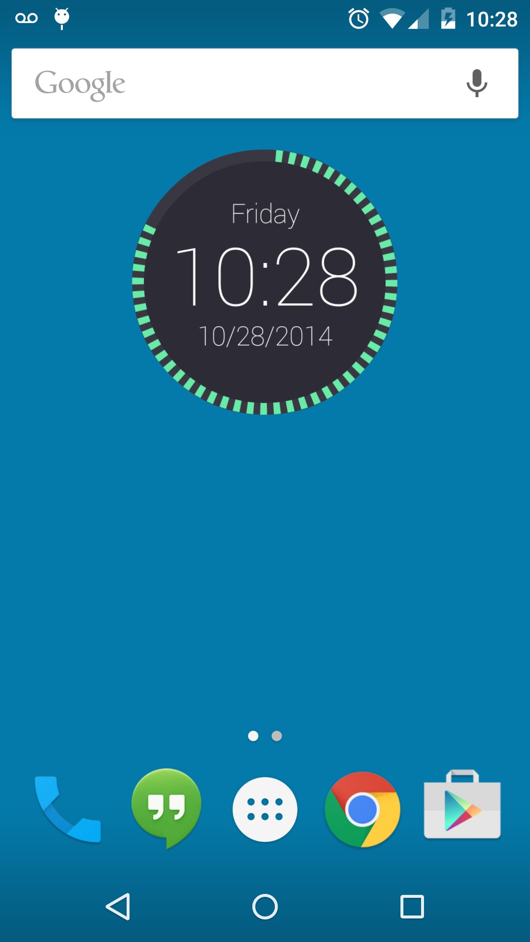 Round Clock Widget