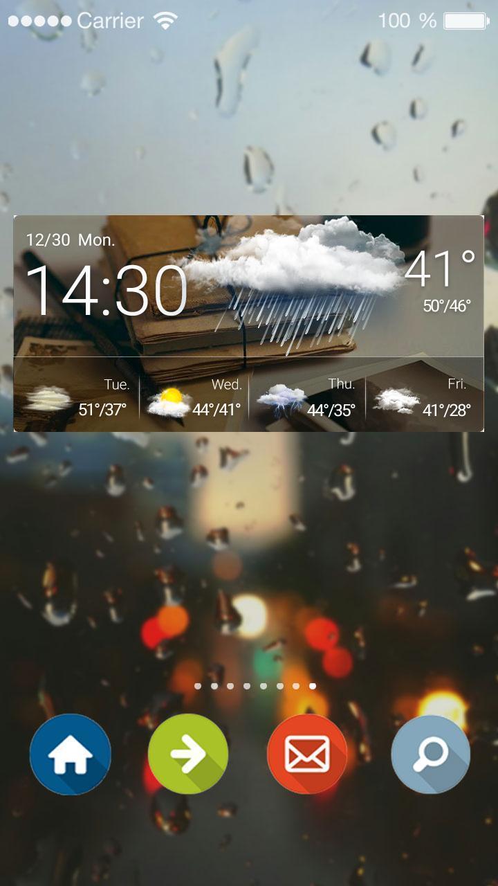 Weather Update Clock Widget