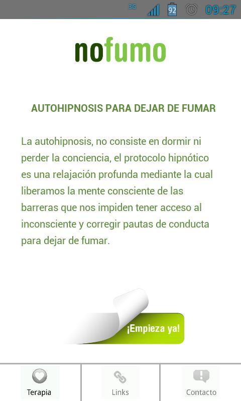Terapia para dejar de fumar