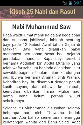 Kisah 25 Nabi & Rasul