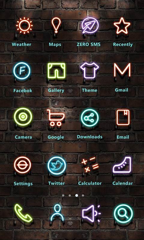 Neon Theme - ZERO Launcher