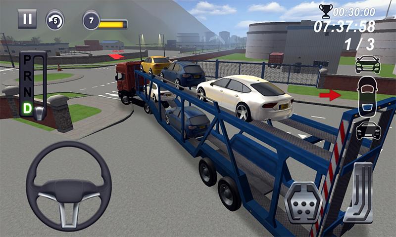 Car Transporter Truck Parking