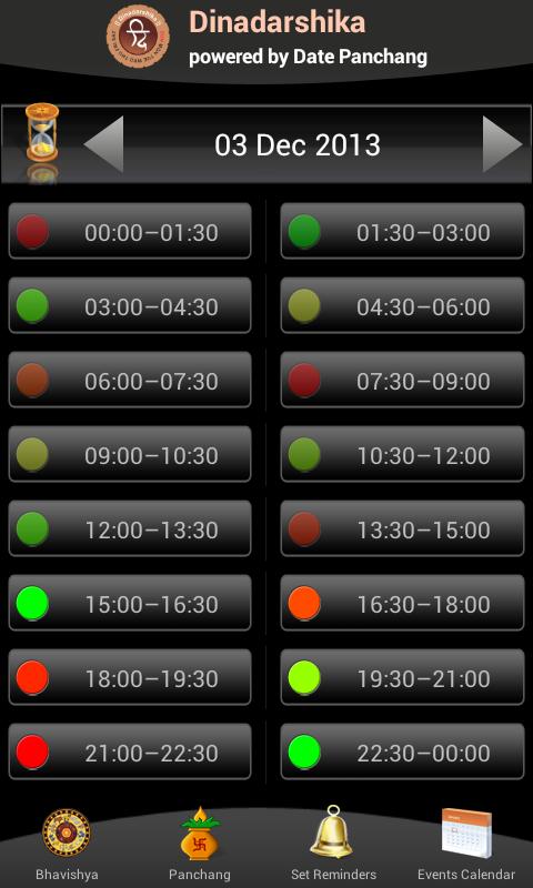 DATE PANCHANG DINADARSHIKA