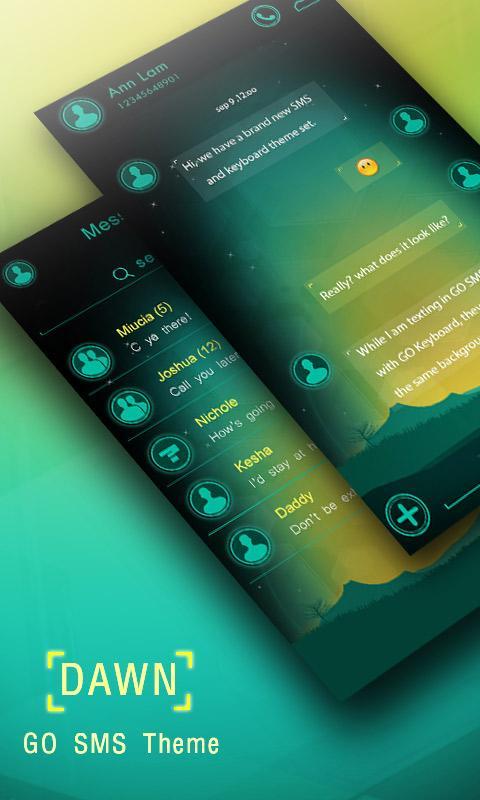 (FREE) GO SMS PRO DAWN THEME