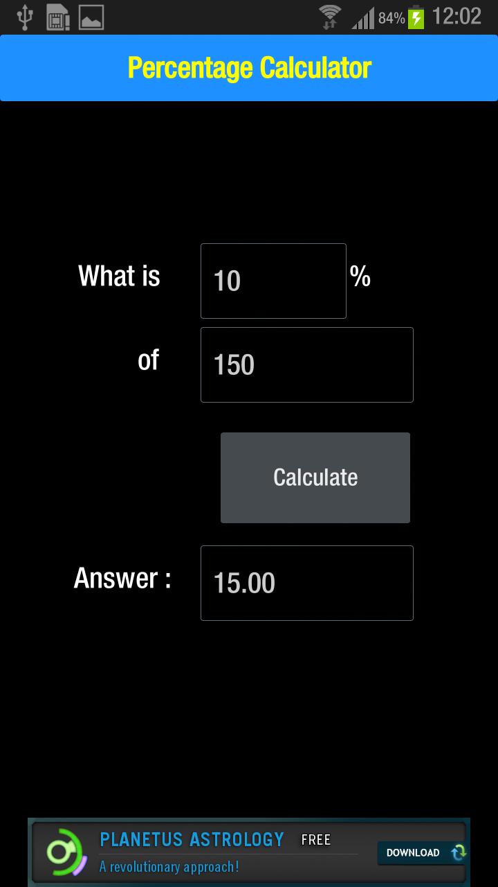 Percent Calculator Plus