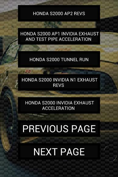 Engine sounds of S2000