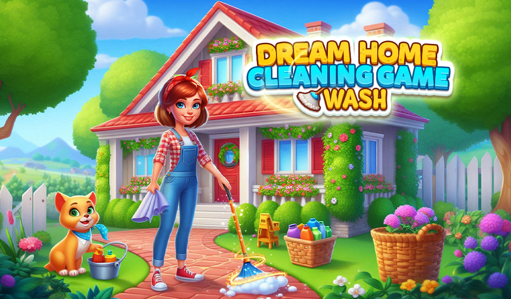 Dream Home Cleaning Game Wash