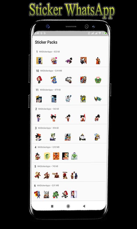 Blue Saiyan Sticker - Goku WAStickerApps