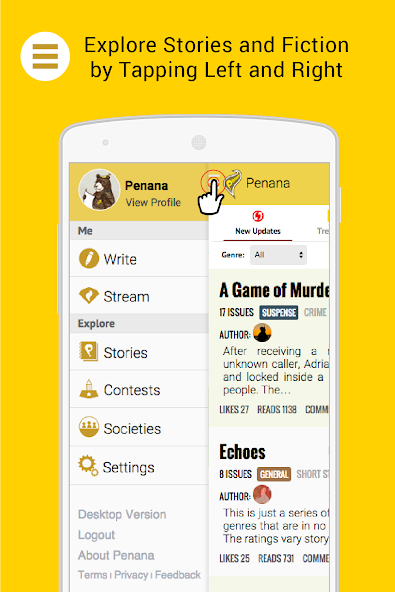 Penana-Your Mobile Fiction App