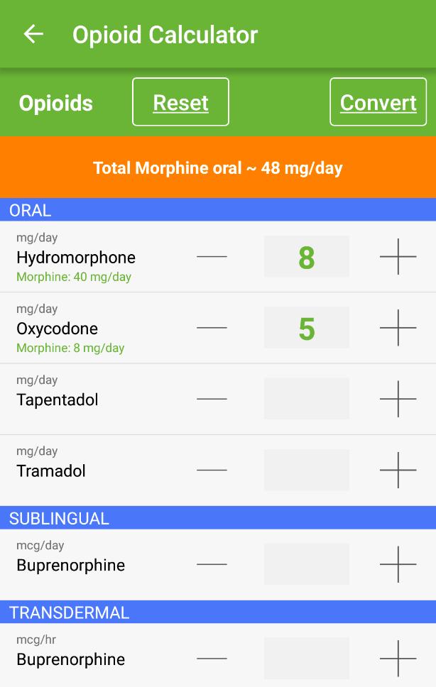 Opioid Calculator