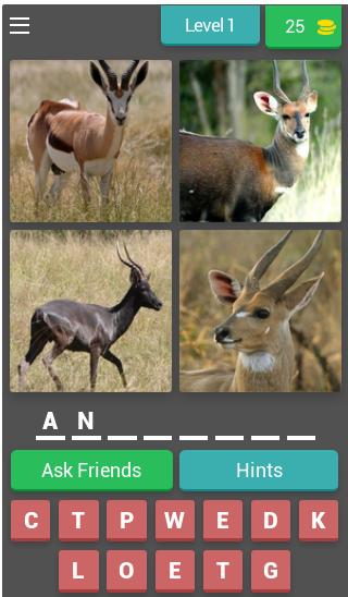 4 Pics 1 Word Animals