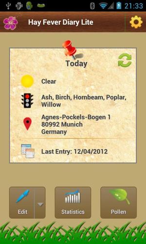 Hay Fever Diary Lite