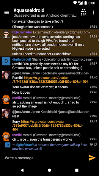 Quasseldroid IRC
