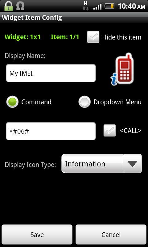 Dialpad Shortcut Widgets