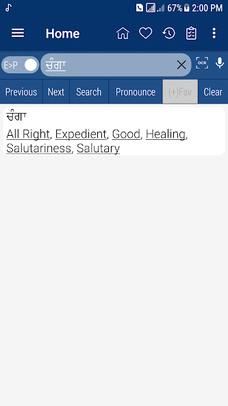 English Punjabi Dictionary