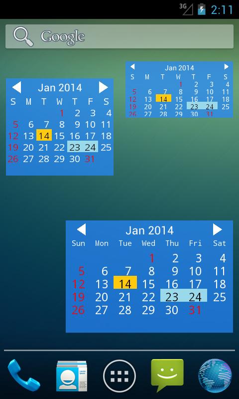 TW Event Calendar 2015