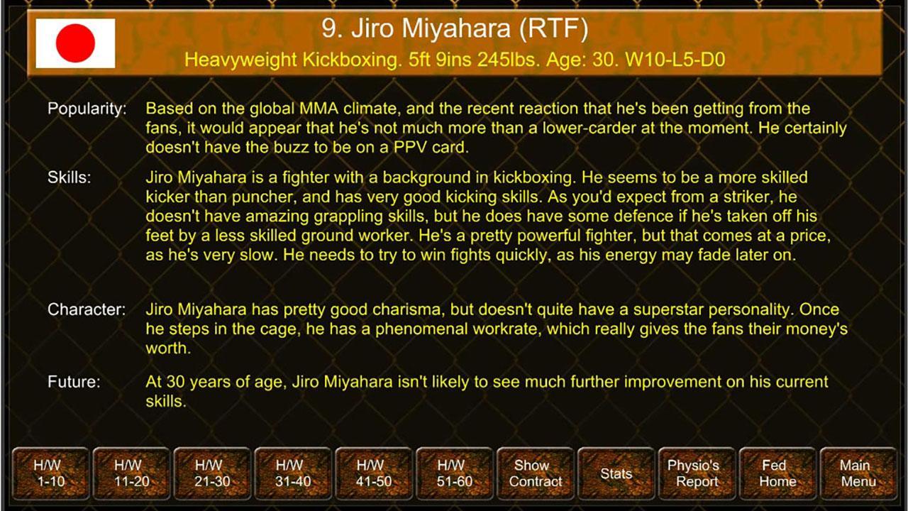 MMA Manager Game Free