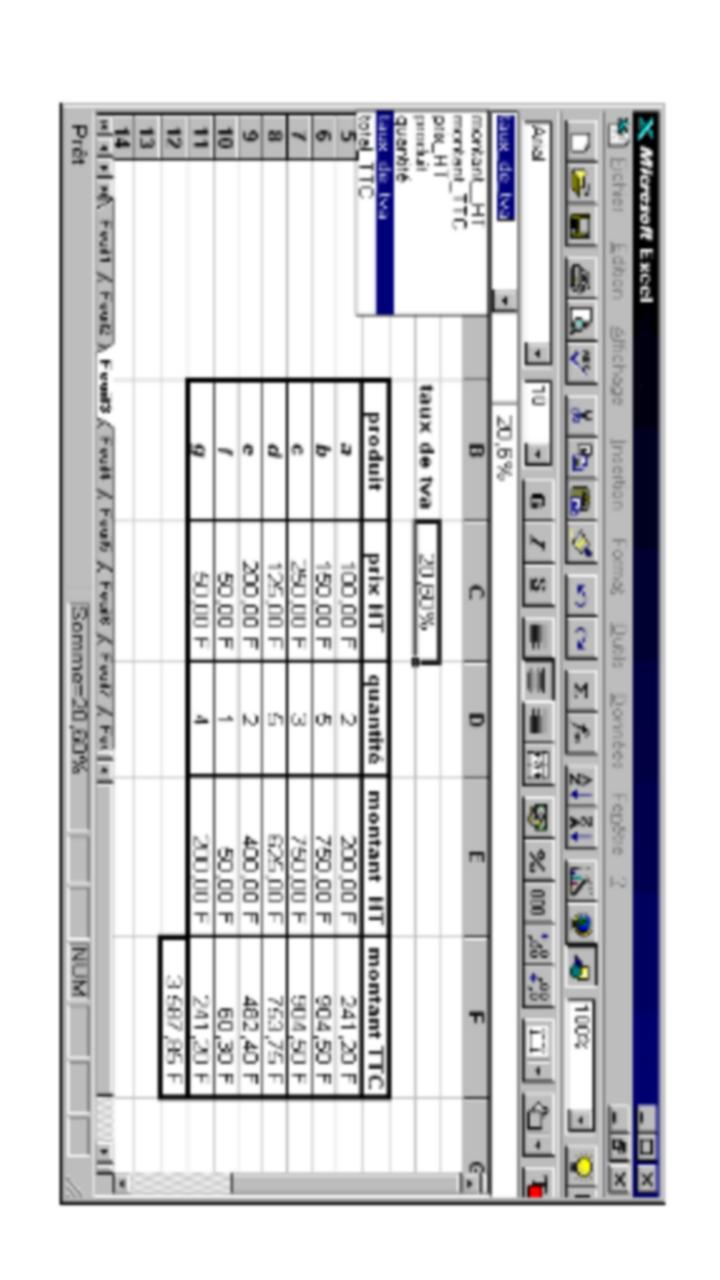 Formations Excel