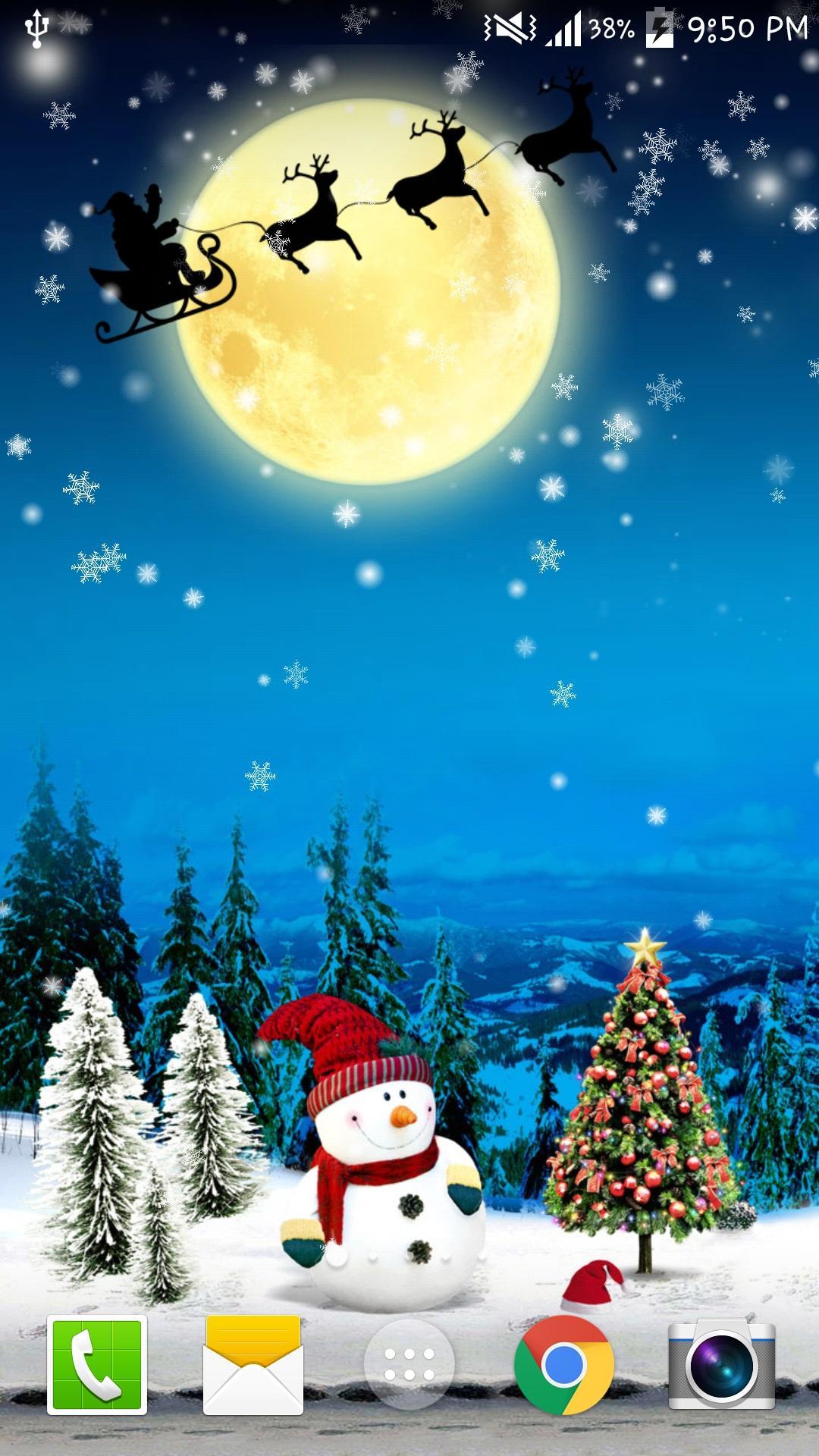 Snowfall Christmas Wallpaper