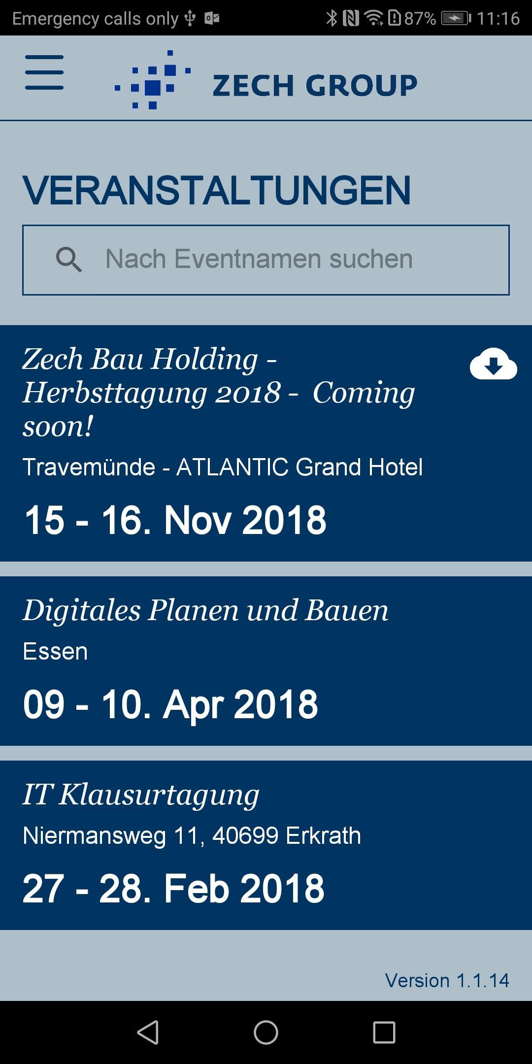 ZechGroup EventApp