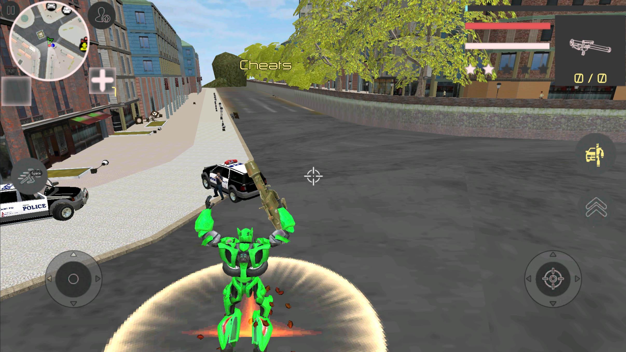 Robot War Car Transform: Crime City Robot Games